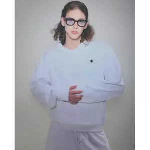 Eleven - Áo Nỉ Hoodie Unisex Nam Nữ Thêu Mono | Màu Trắng