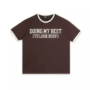 ÁO SWE BUSY RINGER TEE - BROWN
