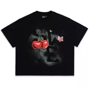 ÁO SWE CHERRY BOXY TEE - BLACK