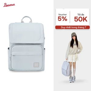 Balo nam nữ đi học đi làm BAMA Solid Backpack chống nước nhiều ngăn đựng laptop 13 14 15.6 inch