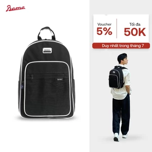 Balo nam nữ đi học đi làm BAMA Seoul Backpack chống nước nhiều ngăn đựng laptop 13 14 15.6 inch