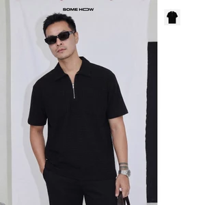 [NEW7] Áo Polo Boxy Zipper Summer, Chất Vải Thun Gân Thoải Mái, PL0232, SOME HOW STORE
