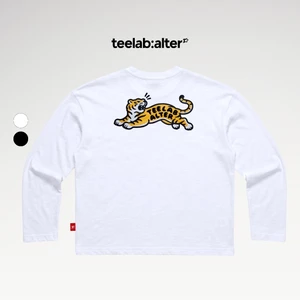 Teelab Alter Slub-Cotton Longsleeve Animal Tee TS422