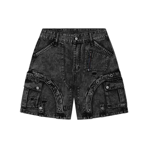 Quần Shorts Nam Nữ The ORBIT RIVET WASHED SHORTS - Local Brand Chính Hãng