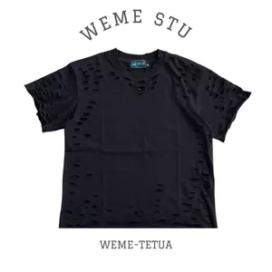 Áo thun unisex localbrand custom WEME-TETUA với các hoạ tiết được cắt rách