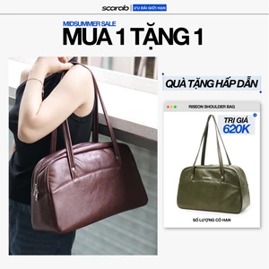 [CÓ SẴN] Túi xách đeo vai SCARAB RISEON MAROON thời trang nam nữ đựng vừa Laptop 13", đồ trang điểm