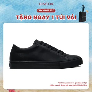 Giày Da Nam Sneaker D20 Black DINCOX Năng Động Cá Tính