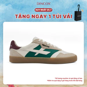 Giày Sneaker Nam Nữ DC48 URBAN MOSS Dincox Shoes Đế Bằng - Da phối Suede Cao Cấp