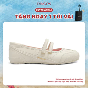 Giày Búp Bê Ballet Sneaker Dincox Mary Jane DC49 Ballerina Vanila Cream Êm Chân Năng Động Cá Tính