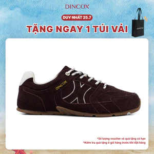[NEW ARRIVAL] Giày Sneaker Nam Da Suede Cao Cấp Dincox Shoes DC51 NUT BROWN