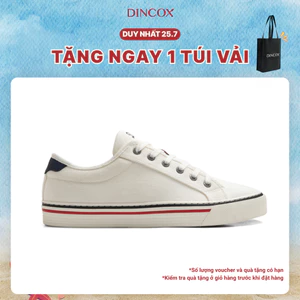 Giày Sneaker Nam Nữ Cổ Thấp Canvas DINCOX E12 CREAM LINE - Giày Vải Unisex Thời Trang Basic