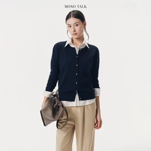 Áo cardigan trơn len lông thỏ The Soft Cardigan Mono Talk - MCS26W-T30010FB