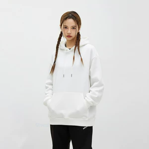 Hoodie trắng trơn Zukik