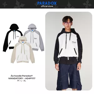 Áo hoodie MANDATORY HOODIE ZIP Chất nỉ bông PARADOX HD4P1117
