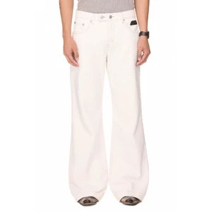 Quần jean ống loe unisex - BEUTER® FLARE RAW DENIM JEANS - OFF-WHITE