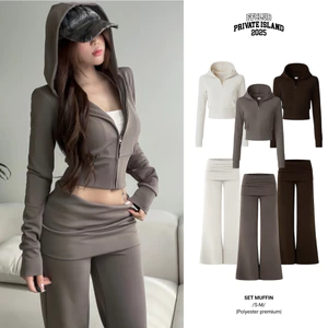 [CÓ TÁCH SET]  Áo khoác Độn vai thun Poly MUFFIN FFCLUB