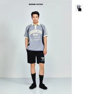 Set Polo Nam Short Regular Brooklyn, Chất Vải Cá Sấu Mắt Chim Thoải Mái, SB0057, SOME HOW STORE