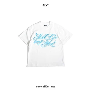 Áo thun cổ tròn SLY Soft Crush màu trắng