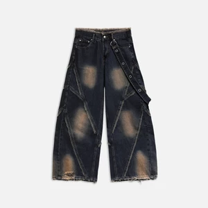 Quần NEEDS OF WISDOM Chain Jeans - Washed Blue - Local Brand Chính Hãng