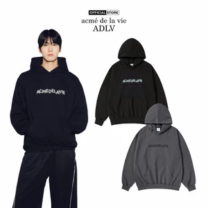 Áo Hoodie ADLV 3D Logo dáng oversized màu đen/than chì - Hàng chính hãng