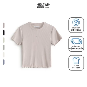 Áo Thun Tay Ngắn Nữ Có Nhãn Metal Form Fitted - Routine 10F25TSSW001