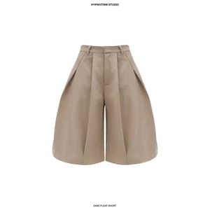HYPNOTISM |'EASE PLEAT SHORTS' Quần short xếp ly form rộng thoải mái phong cách streetwear