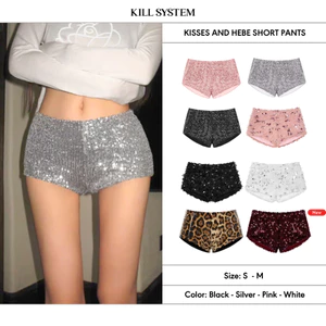 Quần short kim sa cạp thấp tôn dáng Kisses - Kill System