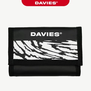 Ví da nam cầm tay DAVIES họa tiết màu đen nam, nữ wea wallet local brand đẹp|D-V07