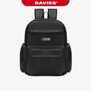 Balo da đi học DAVIES nam , nữ màu đen đựng Laptop 15inch Base Backpack | D-P49