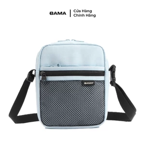 Túi đeo chéo mini nam nữ BAMA Mesh Fabric Shoulder Bag MF201 chống nước nhiều ngăn vải canvas đi chơi cafe