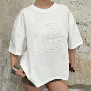 Áo thun dập nổi 3D REGODS form rộng unisex nam nữ cotton 255gsm cổ tròn - TEE SCULPTED REGODS