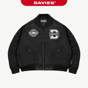 Áo khoác bomber from rộng DAVIES nữ nam dù hai lớp local brand Tactical Jacket | D27-AK1