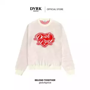 Áo Sweater Unisex Form Regular DVRK Privé Knit Cao Cấp LOVER Local Brand Cho Couple Màu Hồng Đỏ