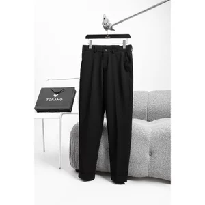 Quần âu PREMIUM TROUSERS TORANO slimfit trơn cạp luồn chun thêu logo Phong Cách Trẻ Trung Hàn Quốc GABT503