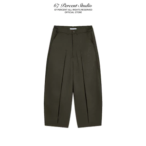 Quần Ống Rộng Vải Kaki Cotton Form Baggy Unisex 67PERCENT / 67% - GROOVE PANTS