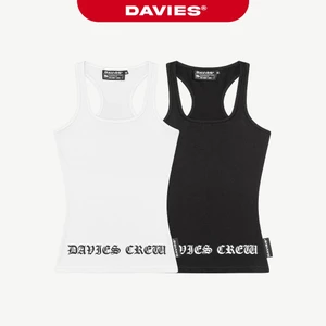 Áo ba lỗ nữ dáng dài hiphop DAVIES hình in chữ độc đáo chất thun co giãn ôm sát màu đen, trắng Legacy Top | D-T48