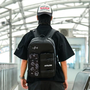 Balo da nam nữ unisex đựng Laptop 14 inch vải Pu chống nước cao cấp BIRDYBAG BANDANA Backpack