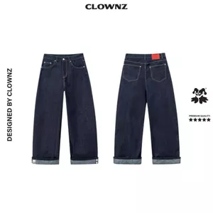 Quần dài LDZN Raw Denim Jeans unisex nam nữ quần baggy jeans