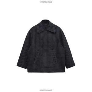 HYPNOTISM | ANCHOR CHECK JACKET - Áo khoác sọc caro cotton cao cấp form rộng unisex