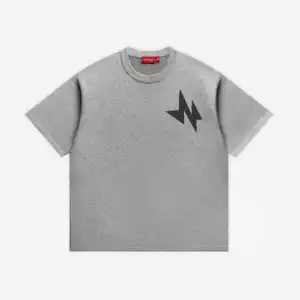 Áo thun NEEDS OF WISDOM N Logo Knit Tee - Grey - Local Brand Chính Hãng