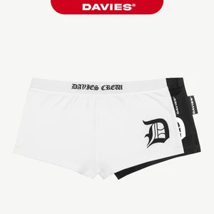 Quần thun ôm nữ dáng ngắn DAVIES mini short lưng thấp hoạ tiết hình in logo thun co giãn ôm sát Legacy Short | D-Q16