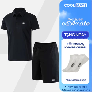[TẶNG TẤT]Set đồ thể thao Áo Polo Promax-S1 +Quần Shorts, thoáng khí, Set Pickleball Coolmate