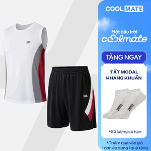 [TẶNG TẤT]Set đồ thể thao nam Pickleball Áo sát nách Quần Promax Flexline Active thoáng khí Coolmate