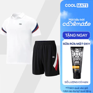 [TẶNG SRM OXY]Set đồ thể thao Pickleball Áo Polo Teamwear Promax Sportline short thoáng khí Coolmate