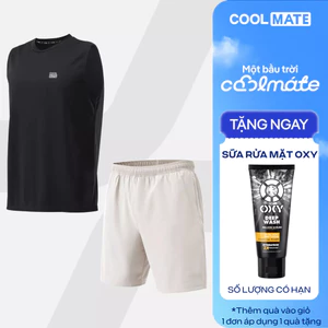 [TẶNG SRM OXY]Set tập thể thao Áo Sleeveless Active Essentials + Quần Shorts 7 inch đa năng Coolmate