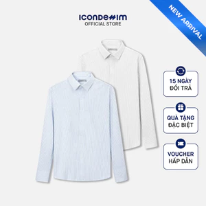 Áo Sơ Mi Nam Tay Dài ICONDENIM Warp Knit Form Slim SMID0351