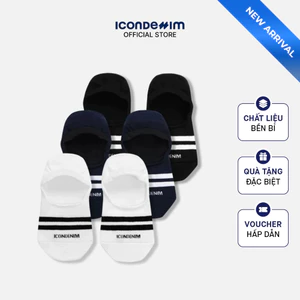 Combo 3 Vớ Nam ICONDENIM No-Show Twinline VOID0050