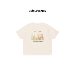 Áo Thun Levents My Garden Semi-Oversized Tee/ Tan 100% Cotton T-shirt