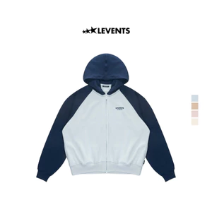 Áo Zipper Hoodie Levents Two-tone Raglan Boxy 2.0 Nỉ Chân Cua