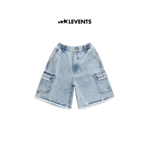 Quần Đùi Levents Cargo Denim Short Jeans/ Blue Denim